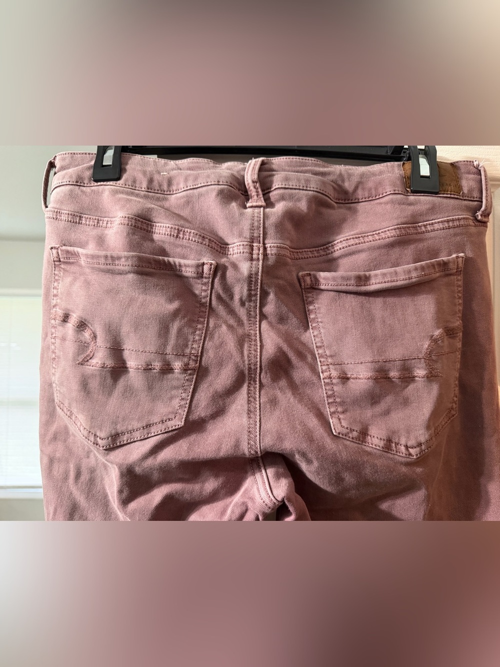 Women's Rose Pink Stretch Denim American Eagle Jeans